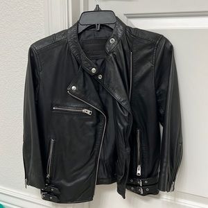 All Saints Black Leather Jacket
